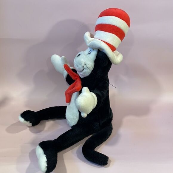 Vintage 2003 Dr. Seuss’ The Cat In The Hat Movie Plush Hand Puppet - Collectable - Picture 7 of 11